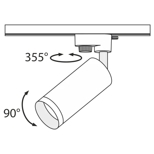 Трековый светильник Maytoni Track TR004-1-GU10-W  фото 6