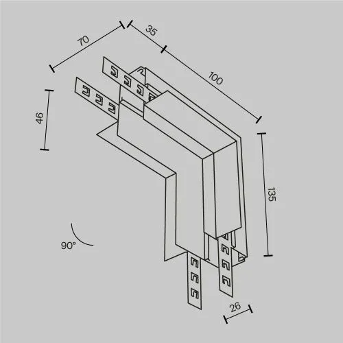 Комплектующие для встраиваемой трековой системы Technical TRA034ICL-42.12B  фото 4