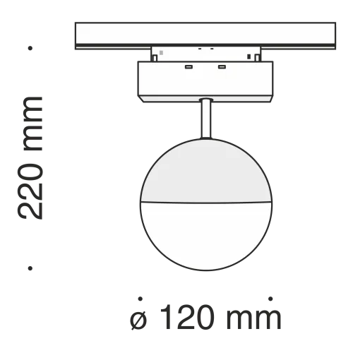 Трековый светильник Technical TR017-2-10W3K-B  фото 2