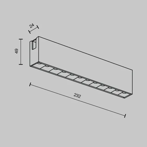 Трековый светильник Technical TR150-1-12W3K-M-BS  фото 4
