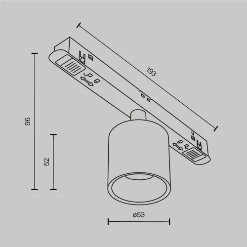 Трековый светильник Technical TR132-2-7W3K-B  фото 9