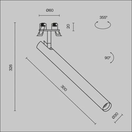 Встраиваемый светильник Technical C141RS-L300-6W4K-W  фото 11