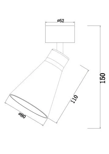Потолочный светильник Technical C061CL-01W  фото 2