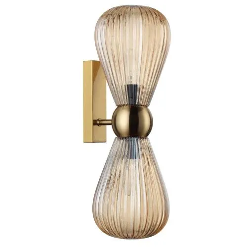 Бра ODEON LIGHT EXCLUSIVE  5402/2W Elica стекло/золотой 