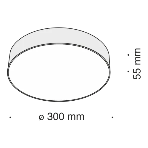 Потолочный светодиодный светильник Maytoni Zon C032CL-L43W4K  фото 5